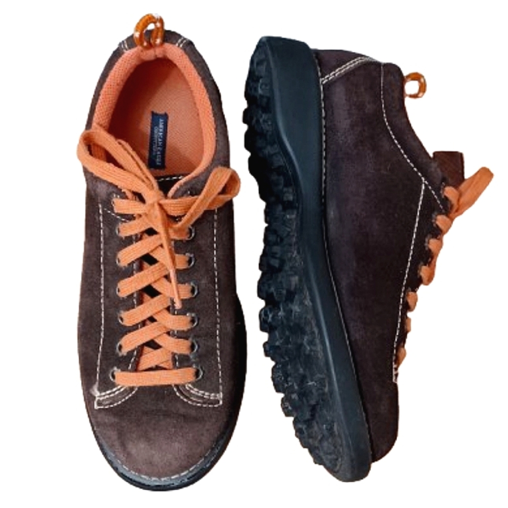 AMERICAN EAGLE OUTFITTERS Women's Suede Leather Hiking Trail Oxford Shoes Size 8